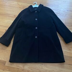 London Fog Lovely Classic Black Coat Rain Jacket XL